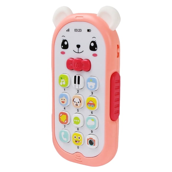 Baby Toys Mobile Phone Baby Jouet Gutta-Percha Changeant de Visage Musique Mobile Phone
