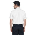 thumbnail image 2 of Harriton Mens Short-Sleeve Oxford with Stain-Release 4XL White, 2 of 3