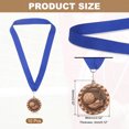 thumbnail image 2 of Uxcell Football Events Sneakers Embossing Award Medals with Ribbons, Winner Medals Prizes for Competitions Sports Party Red, 2 of 7