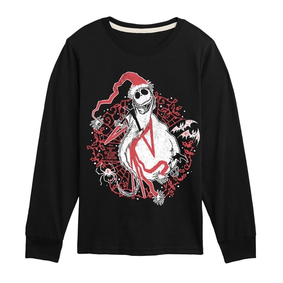 The Nightmare Before Christmas - Santa Jack - Youth Boys Long Sleeve Graphic T-Shirt
