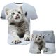 thumbnail image 1 of Trajes de gato para niñas de 1 a 14 años, camisetas de manga corta con dibujos animados, Tops + pantalones cortos con cintura elástica, conjuntos de 2 uds, ropa bonita Outfits13T Gao Jinjia LED, 1 of 2