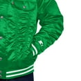 thumbnail image 3 of Men's Starter x Levi's Kelly Green Boston Celtics Silver Label Trucker Satin Full-Snap Jacket, 3 of 4