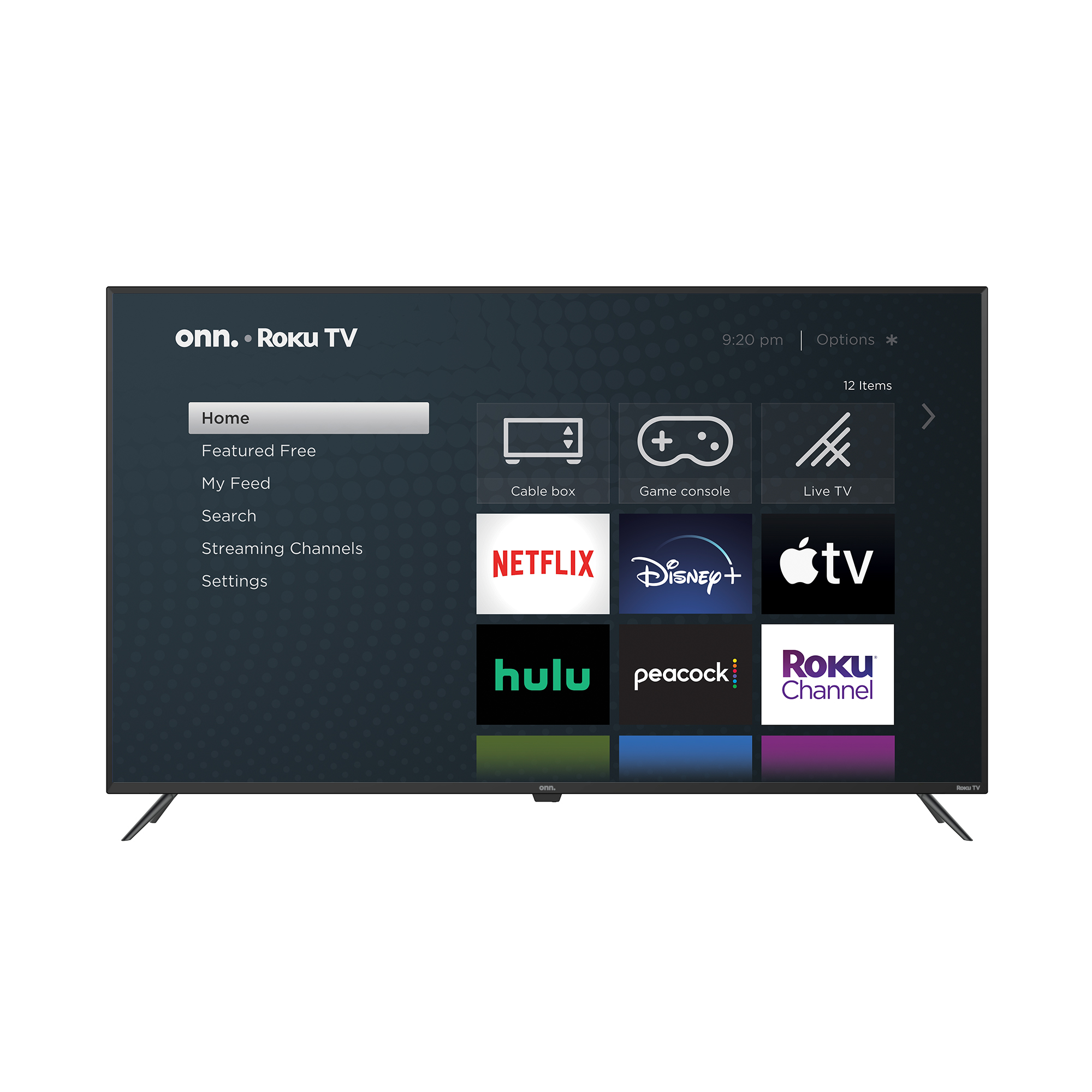 onn. (100024699) 60″ 4K UHD HDR Roku Smart LED TV