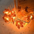 thumbnail image 4 of Guirnalda de luces LED con Hojas de arce y calabaza, guirnalda de otoño alimentada por batería para interiores y exteriores, jardín, Halloween, decoración del hogar de Acción de Gracias, 10/20leds, 4 of 5