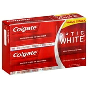 Colgate Fluoride Toothpaste Optic White Sparkling Mint