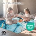 thumbnail image 4 of ODIKA 4'x6' Machine Washable Non-Slip Area Rug, Azure Marble Vein Indoor Throw High Traffic Rug, Blue, 217596, 4 of 7