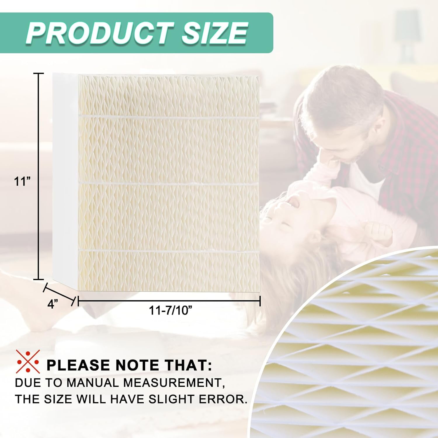 JJEAN-1043 Super Humidifier Wick Filter Replacement Compatible with Essick Air AIRCARE Model EP9500 EP9700 EP9800 EP9R500 EP9R700 EP9R800 821000 821001 826000 and Bemis 800 8000 Series By