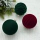 thumbnail image 5 of 12 piezas de bolas de Navidad flocadas de terciopelo de felpa, adornos para árboles de Navidad, suministros de decoración navideña, colgantes para árboles de Navidad, 5 of 5
