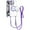 Purple, variant on For Apple iPhone 16 Pro (6.3") Clear Magnetic Frame PC Back Shockproof Protective Case with Detachable Lanyard Strap, Compatible with MagSafe Cover, XPM Phone Case [Black]