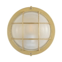 SAFAVIEH Elson Glam LED Powder Coating Gold Outdoor Wall Sconce (Set of 2)