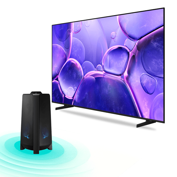Combo TV 85'' Samsung Crystal U8000F 4K (2025) + Torre de Sonido T40 300W Bi-Direccional