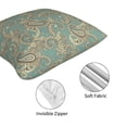 thumbnail image 4 of Throw Pillow Covers, Paisley Pattern No.9071 Soft Square Pillow Cases with Invisible Zipper for Couch Bed Sofa, Farmhouse Fall Home Decor, 4 of 7
