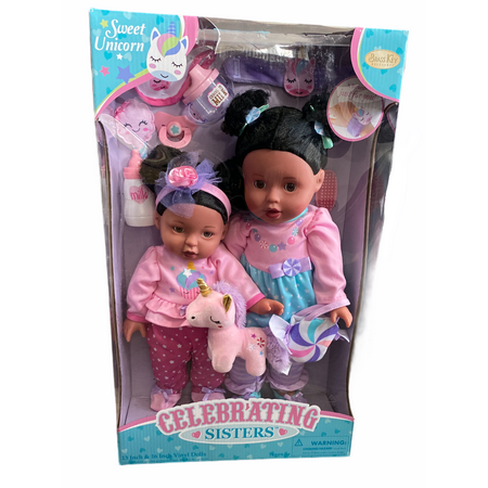 Brass Key Keepsakes Celebrating Sisters Sweet Unicorn African American Dolls