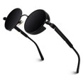 thumbnail image 1 of Gafas de Sol GQUEEN Retro Redondas Steampunk Polarizadas UV400, 1 of 6