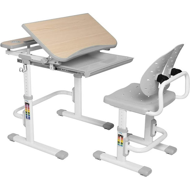 Kids Study Table and Chair Set Children Desk Chair Set with