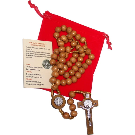 Rosary/Necklace with Velvet Bag