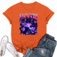 thumbnail image 1 of Nvse-KPop Demon Hunters Team T-Shirt – Unisex Short Sleeve Cartoon Graphic Tee for K-Pop and Movie Fans#Saffron XL, 1 of 4