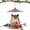 Cat Shaped, variant on IWNTWY Metal Hanging Bird Feeder, Cat Shaped Wild Birdfeeder for Outside Garden Yard