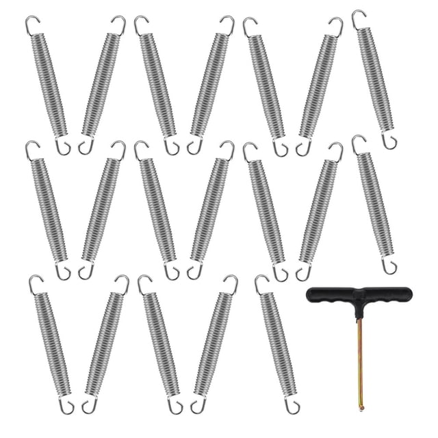HEALEEP 1Set Trampoline Spring Tool Replacement Parts Galvanized Steel for Outdoor Use Durable