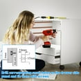 thumbnail image 4 of 10Pcs Draw Rail Plastic Drawer Slides 180/235/298Mm Draw Runners Replacement, 4 of 7