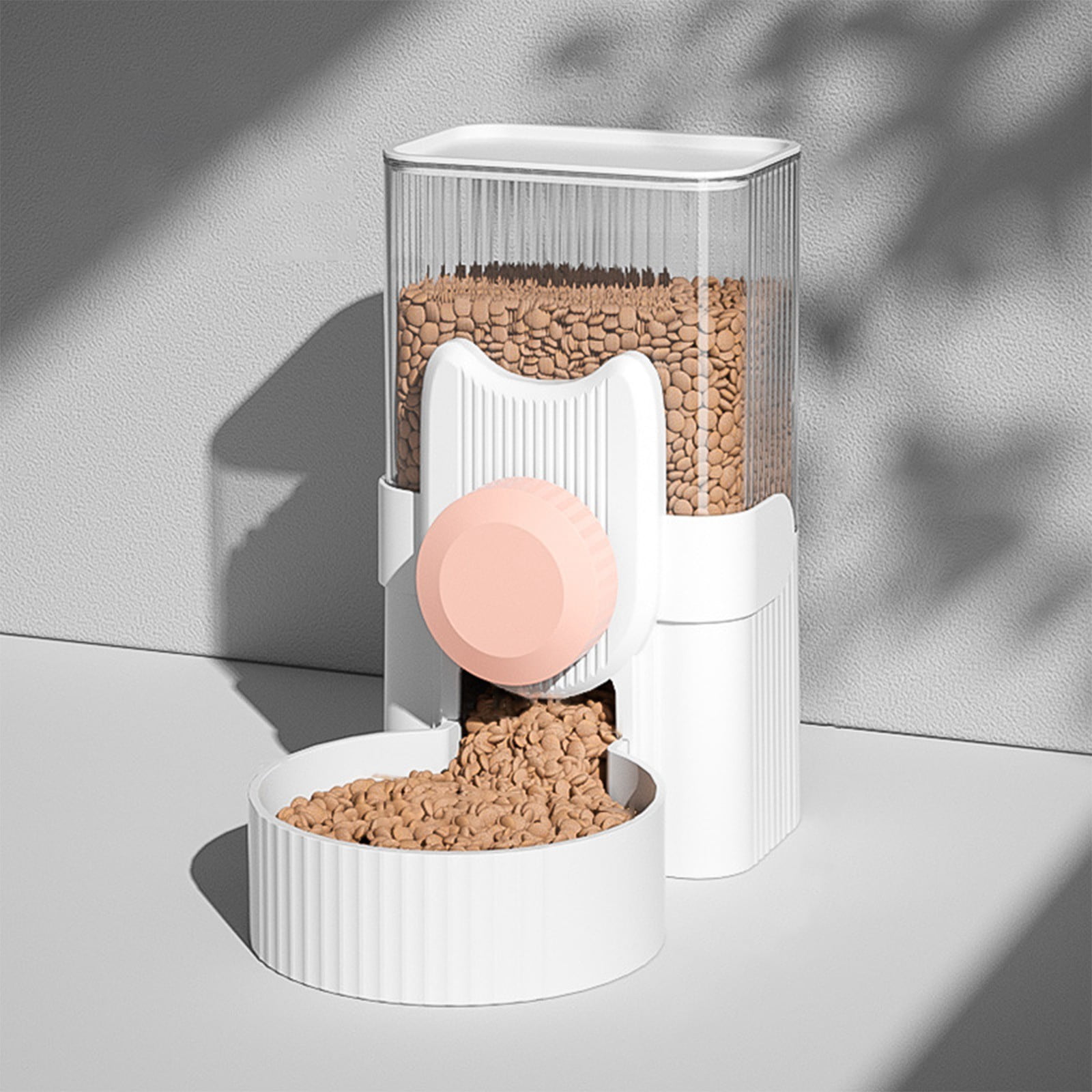 Hanging Pet Feeder for Cage, Automatic Dog Cat Food Dispenser Wall Mounted Feeding Station, Adjustable Height Pet Food Bowl with Large Capacity Easy Clean for Small Pets