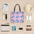 thumbnail image 6 of Canvas Tote Bag for Women Girls Design Print Cheerful Bluebird Parade Tote, 6 of 8