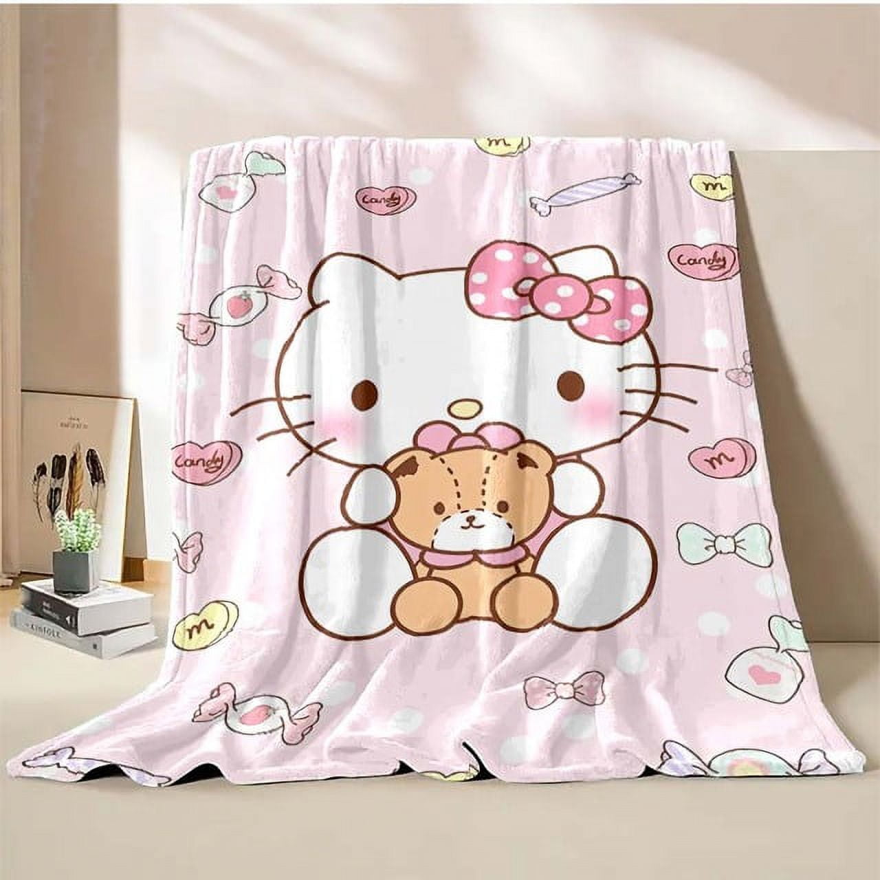 Hello Kitty Sanrio Couverture Douce et Moelleuse Dessin Animé