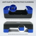 thumbnail image 5 of FlexWave Adjustable Workout Aerobic Stepper Step Platform Trainer, 18-Inch, Black/ Blue, 5 of 7
