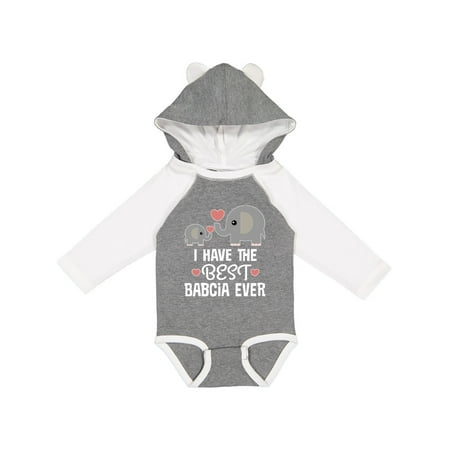 

Inktastic Best Babcia Ever Grandchild Gift Gift Baby Boy or Baby Girl Long Sleeve Bodysuit