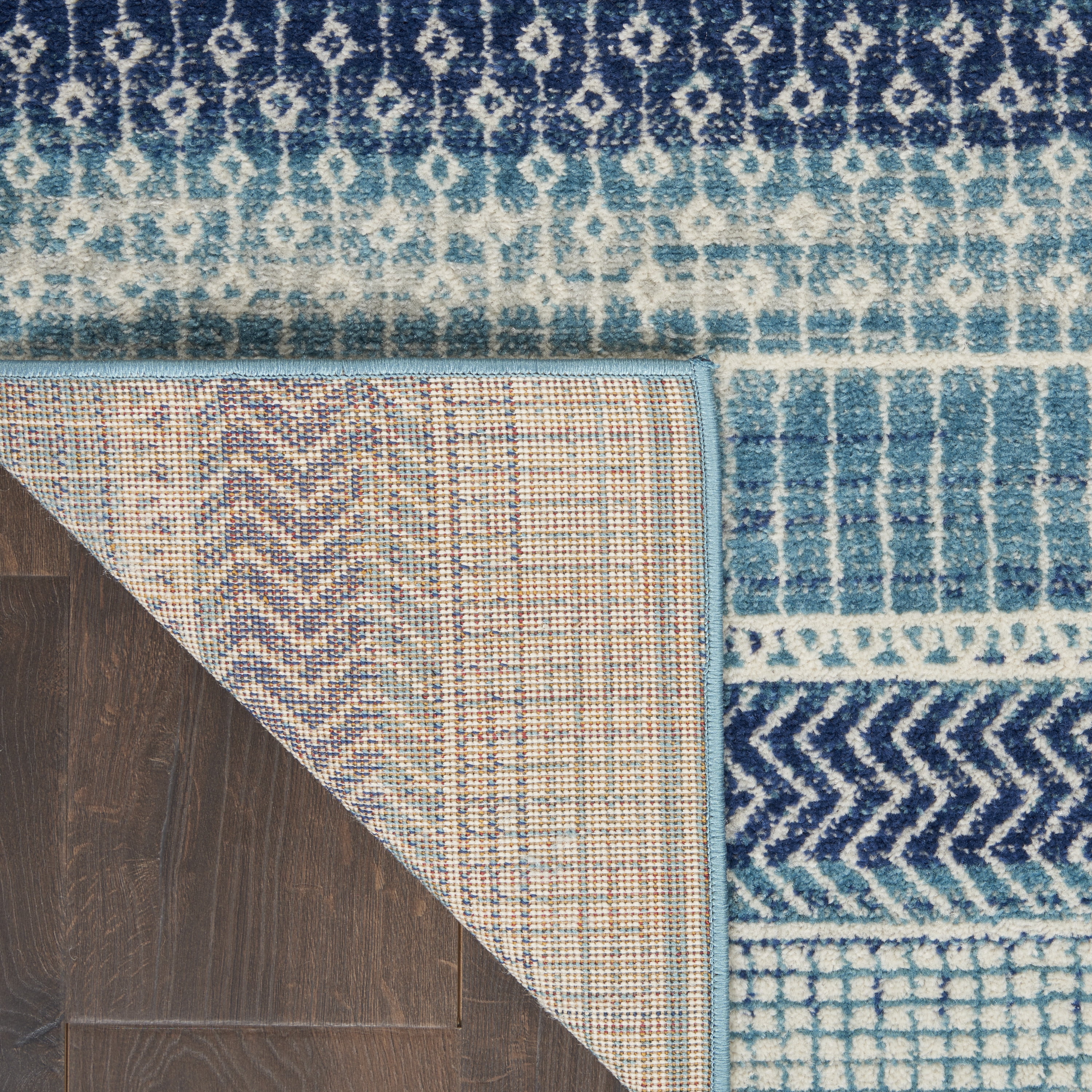 Nourison Passion Bohemian Navy Blue 8' x  10' Area Rug, (8x10)