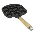 thumbnail image 4 of 12 Holes Enamel Cast Iron Japanese Takoyaki Octopus Balls Food Baking Grill Pan, 4 of 4
