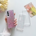 thumbnail image 2 of for Samsung Galaxy Z Fold 7 Glitter Case, Shining Sparkle Cute Bling Shockproof Protective Soft TPU Bumper Hard PC Back Phone Cover for Women Girls for Samsung Galaxy Z Fold 7 5G (Pink), 2 of 11