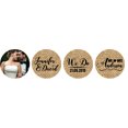 thumbnail image 2 of Darling Souvenir Custom Photo Wedding Stickers Candy Chocolate Labels 190 Pcs-Brown, 2 of 2