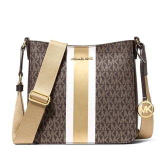 MICHAEL KORS Medium Mercer Leather and Logo Accordion Crossbody