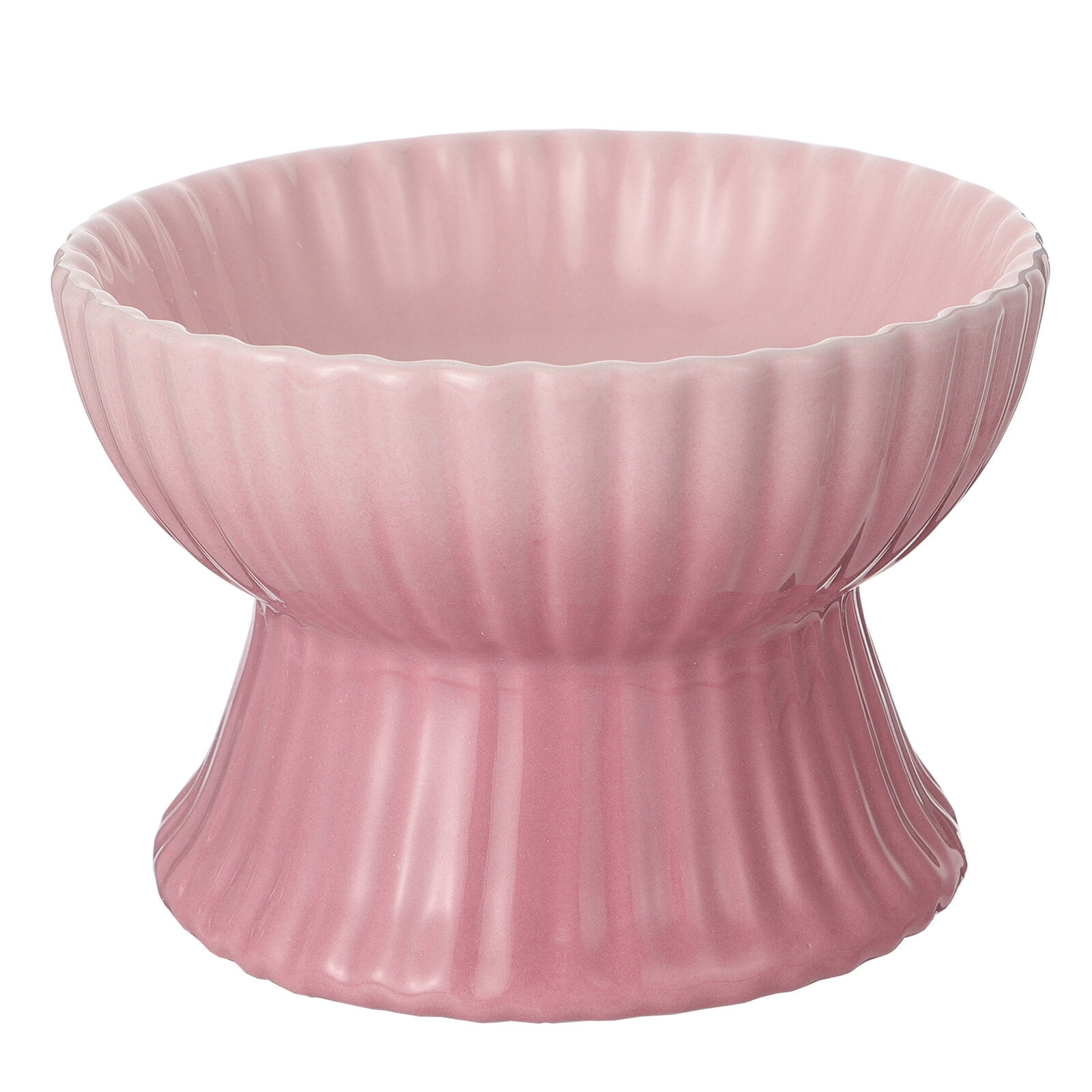 LULULION Lululion Elevated Cat Dog Bowl Pink Ceramic Easy Clean Durable Gift for Pets