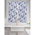 thumbnail image 2 of Navy Blue Coastal Living Room Curtains 2 Panel, Coral Starfish Seaside Summer Beach Cafe Window Treatment, Extra Long Farmhouse Bedroom Bathroom Kitchen Curtains Drapes 104"x72", 2 of 6