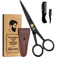 thumbnail image 1 of Tijeras para barba WAJEES para hombre con peine para bigote y peine para barba, 1 of 8