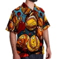 thumbnail image 2 of Baseball Men's Short Sleeve Hawaiian Beach Shirts, Casual Printed Button Down Spread Collar Tops, Summer Unisex Style, 2 of 6