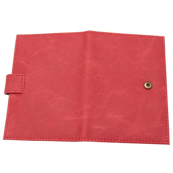 WINOMO Travel Document Holder with ID Card Storage Red PU Leather 1Pack