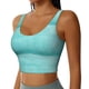 thumbnail image 2 of Balery Blue And Turquoise Sujetadores deportivos con espalda cruzada para mujer, acolchados, sin costuras, de alto impacto, ideales para yoga, gimnasio, entrenamiento y fitness.-, 2 of 8