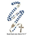 thumbnail image 6 of Sofullue Rosary Beads Necklace with Crucifix and Jesus Medal Catholic Rosaries Chain Necklace Jewelry Gift for Women Girl Teen, 6 of 6