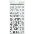 thumbnail image 2 of DIY Shop 3 Thickers Number Stickers 5.5"X11" Sheets 2/Pkg-Silver Foiled Chipboard, 2 of 2