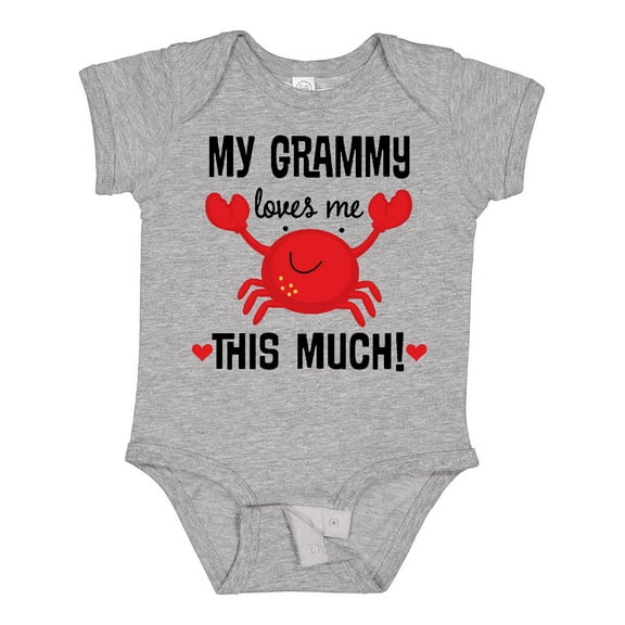 Inktastic Grammy Loves Me Grandchild Boys or Girls Baby Bodysuit