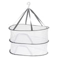 thumbnail image 1 of Unique Bargains Folded Mesh Clothes Hanging Dryer, 2-Tier Sweater Drying Rack, White, 1 of 5