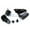 Black, variant on YAMAHA PW50 PW 50 PLASTIC SEAT GAS TANK KIT BLACK PS36