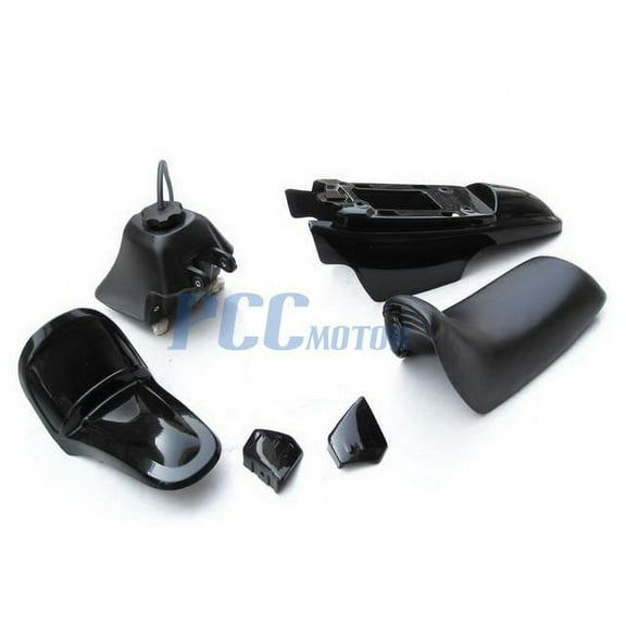 YAMAHA PW50 PW 50 PLASTIC SEAT GAS TANK KIT BLACK PS36