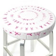 thumbnail image 3 of Naloa Breast Cancer Awareness (4) Round Bar Stool Cushion Cover 12-14 inch, Fits Kitchen, Office, Restaurant Chairs - 13 inch, 3 of 7