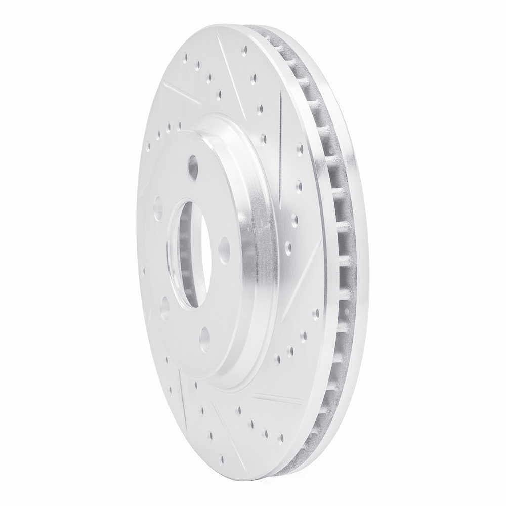 Dynamic Friction Company 631-47032R DFC Brake Rotor - Drilled And Slotted - Silver
