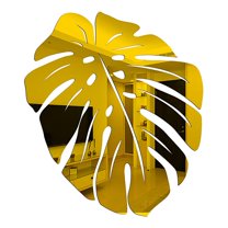 3D Mirror Leaf Flower Acrylic Mural Decal Removable Wall Sticker DIY Home Decor Self Adhesive Mirror Stickers for Living Room Bedroom Wall Decoration Home Improvement Removable Wall Art Sticker