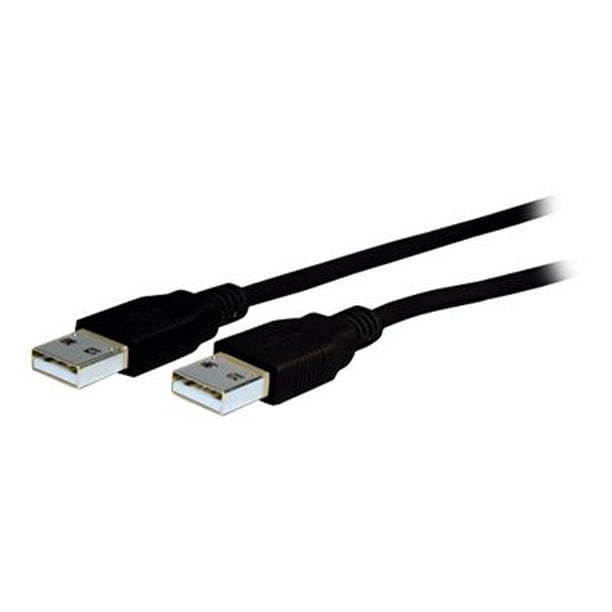 Complet - Câble USB - USB (M) à USB (M) - USB 2.0 - 15 ft - Moulé - Noir -